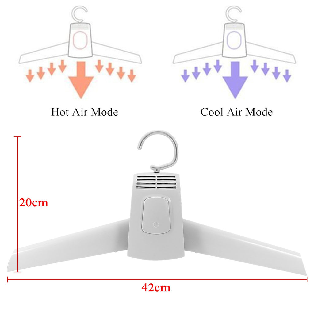 Hanger Dryer Portable Electric Clothes Shoes Hot & Cool Cold Air Drying  150W New